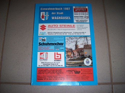 Waghäusel einwohnerbuch der - waghäusel,,