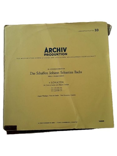 Bach sonaten viola gamba - 3, da