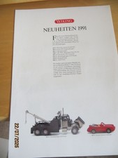 Wiking Prospekt-Einzelblatt-Neuheiten-1991