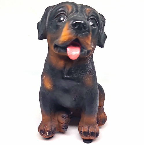 Dekofigur hund sitzend - hund,