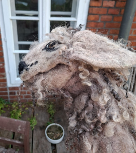 Löwenhund handpuppe - löwenhund,,