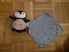 Little Wonder Schnuffeltuch Pinguin Beanie Kuscheltuch Schmusetuch #15