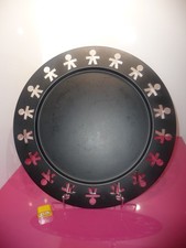 Alessi Teller Metall  schwarz