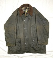 Vintage Barbour A100 Bedale Wachsjacke C44/112cm, Sage, 90er