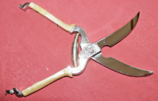 Geflügelschere, J.Vöhringer, Chrom, Perlmutt Griffe