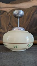 Antike Deckenlampe Opalglas /