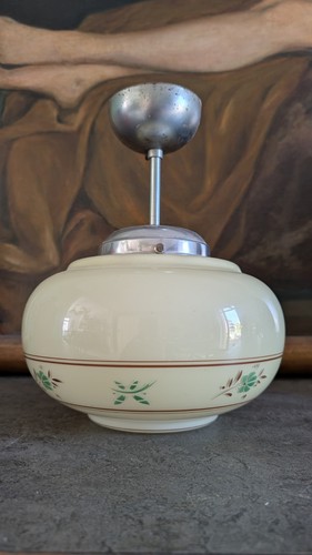 Antike deckenlampe opalglas - deckenlampe,