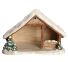 Goebel Krippenstall mit Schnee Weihnachten Krippe Stall 24 cm