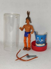 Highlight Maxiei Figur Indianer Krieger in Original Kapsel & BPZ Pfeil&Bogen Axt