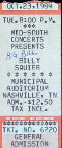 Big billy squier - billy, concert