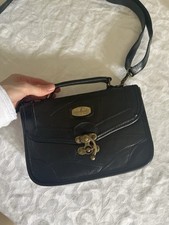 Vintage Umhängetasche Schwarz Dennis Parrot Unisex