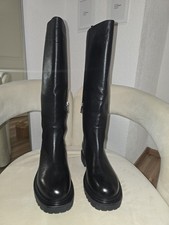Marc Cain Stiefel Schwarz Leder Größe 40
