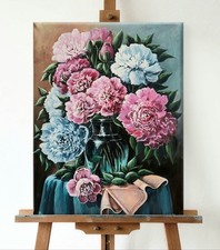 Pfingstrosen Original Gemälde