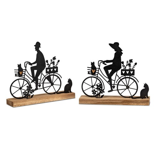 2er set dekoobjekte fahrrad - dekoobjekte,