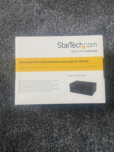 Startech 2port dual vga usb - 2port,