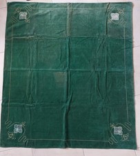 Tischdecke Decke grün Samt Jugendstil 1,21 x 1,36 cm