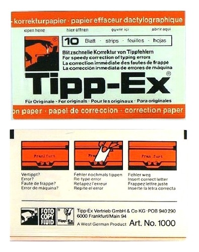 Blatt tipp ex - 30,