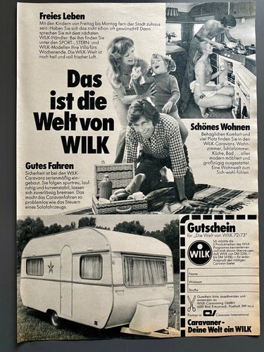 1973 wilk wohnwagen caravan - 1973,