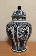 Delfts deckelvase boch - deckelvase,