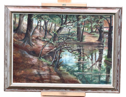 Alte waldlandschaft mit - alte,