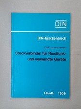 Steckverbinder für Rundfunk- und verwandte Geräte: Normen (=DIN-Taschenbuch ; 51