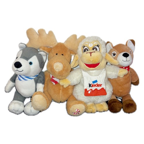 Kinder schokolade stofftier - 4x,