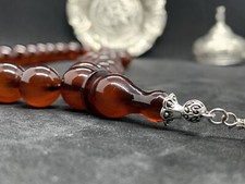 Tesbih kehribar Cubuk Malzeme osmanli torunu. Harika renk cherry amber 14x14mm