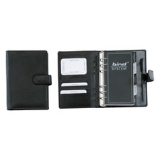 bind Systemplaner A6 Terminplaner mit Kalender Organizer Leder schwarz 10111