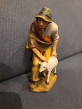 Hirte mit Schaf Handbemalt 11