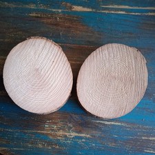 2 x Baumscheiben Holz Holzscheiben Naturholz Handarbeit Deko rustikal