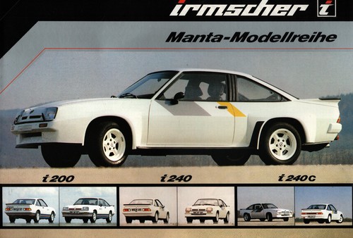 Prospekt opel manta irmscher - prospekt,