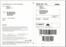 DHL Versandetiketten Paketaufkleber selbstklebende Paket Etiketten Hermes