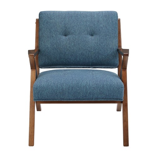 Blue solid wood - , lounge
