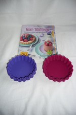 Buch Mini-Törtchen und 2 x 6 Silikon-Tartelettförmchen v.M.S chönleben - S.g.Z.