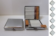 ☆ Zigarettenetui - CLASSIC CHROME - 6 Dekore - 20 Zigaretten (Metall Etui Box)