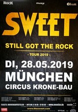 SWEET  2019 MÜNCHEN - orig. Concert Poster - Konzert Plakat - DIN A1
