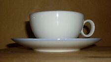 Thomas Porzellan, Rosenthal Group, 1 Cappuccino Tasse,  weiß mit blauen Rand