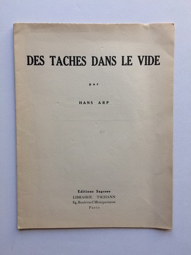 Hans jean arp des taches - jean, "