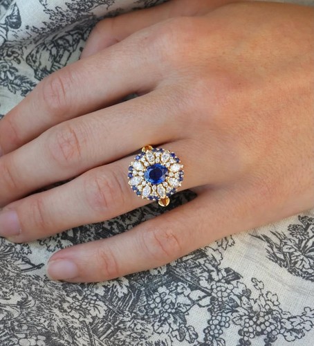 2ct art deco ring blauer - 2ct.,
