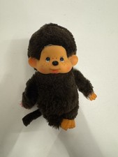 Monchichi Figur Vintage Plüsch Monchhichi Retro Stofftier Lätzchen 18cm