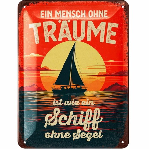 Blechschild ein mensch - ein,