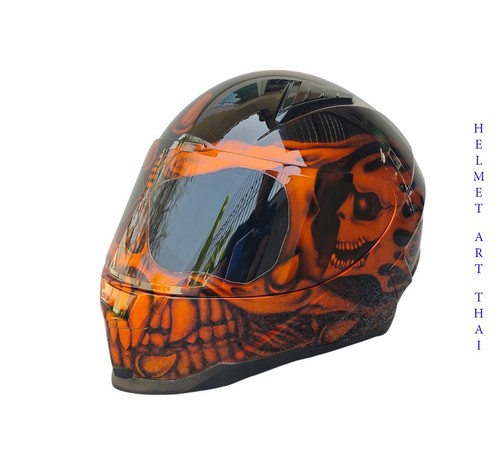 Custom airbrush motorradhelm - custom,