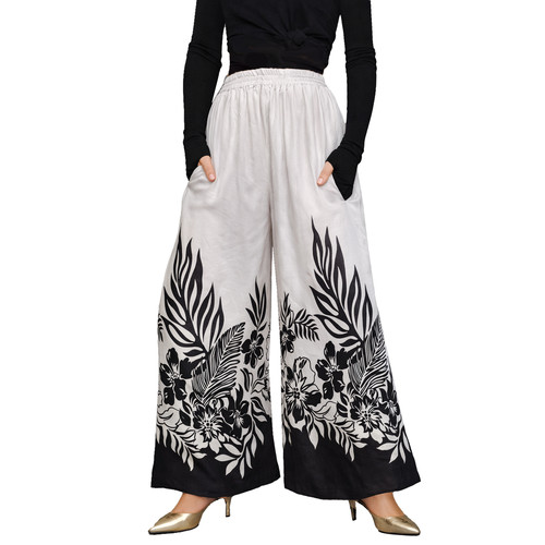 Damen soft rayon palazzo hose - damen,