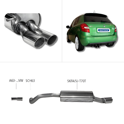 Bastuck sportauspuff skoda - sportauspuff,