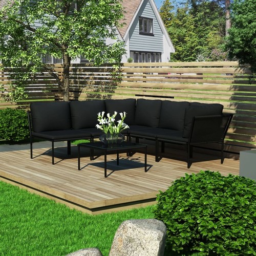 Tlg polyester lounge set - 6-tlg.,