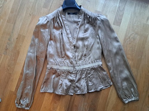 Seidenbluse bluse seide zara - /,