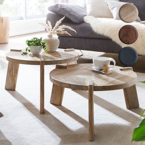 Finebuy couchtisch set rund - set,