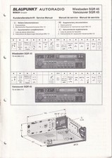 Service Manual-Anleitung für Blaupunkt Wiesbaden SQR 45,Vancouver SQR 45 