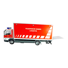 1:87 Herpa Mercedes Atego Koffer LKW Ladebordwand Feuerwehr Essen Logistik H0