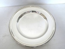 Großes versilbertes Tablett